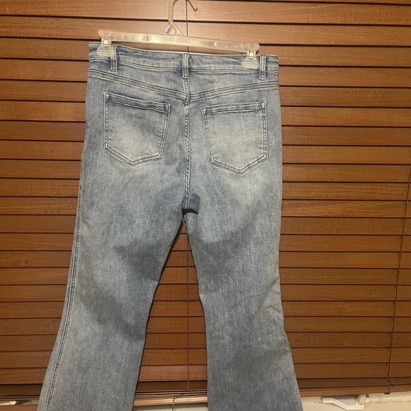 Mica Light Blue Cropped Jeans. High Rise Cropped flare - Picture 9 of 9